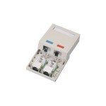 Настенная розетка <nobr>2 порта</nobr> PCB, Кат.5e, экранированная, RJ45