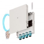 Кросс оптический настенный, полный комплект, SC/UPC, <nobr>MM 50/125</nobr> OM3, <nobr>4 порта,</nobr> металл, 163&times;123&times;23 мм, <nobr>цвет серый</nobr>