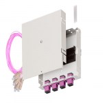 Кросс оптический настенный, полный комплект, SC/UPC, <nobr>MM 50/125</nobr> OM4, <nobr>4 порта,</nobr> металл, 163&times;123&times;23 мм, <nobr>цвет серый</nobr>