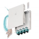 Кросс оптический настенный, полный комплект, SC/UPC, <nobr>MM 50/125</nobr> OM3, <nobr>8 портов,</nobr> металл, 163&times;123&times;30 мм, <nobr>цвет серый</nobr>