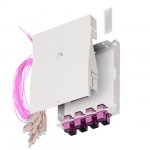 Кросс оптический настенный, полный комплект, SC/UPC, <nobr>MM 50/125</nobr> OM4, <nobr>8 портов,</nobr> металл, 163&times;123&times;30 мм, <nobr>цвет серый</nobr>