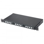 Кросс КСП, стационарный, полный комплект, FC/UPC, SM 9/125 OS2, <nobr>12 портов,</nobr> 1U, цвет черный