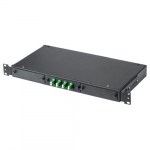Кросс КСП, стационарный, полный комплект, <nobr>4 розетки</nobr> 2LC/APC, SM 9/125 OS2, <nobr>8 портов,</nobr> 1U, цвет черный