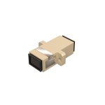 Розетка оптическая соединительная SC/UPC, <nobr>MM 50/125,</nobr> одинарная, цвет бежевый