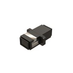 Розетка оптическая соединительная SC/UPC, SM 9/125 OS2, одинарная, цвет черный