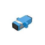 Розетка оптическая соединительная SC/UPC, SM 9/125 OS2, одинарная, <nobr>цвет синий</nobr>