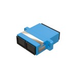 Розетка оптическая соединительная SC/UPC, SM 9/125 OS2, двойная, <nobr>цвет синий</nobr>