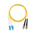 Шнур оптический переходной, двойной, одномодовый SM 9/125 OS2, <nobr><nobr>LC/UPC-FC/UPC,</nobr></nobr> LSZH нг (A)-HF, <nobr>1 м</nobr>