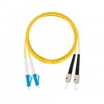 Шнур оптический переходной, двойной, одномодовый SM 9/125 OS2, <nobr><nobr>LC/UPC-ST/UPC,</nobr></nobr> LSZH нг (A)-HF, <nobr>1 м</nobr>
