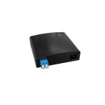 Настенная коробка, полный комплект, <nobr>1 розетка</nobr> 2LC/UPC, SM 9/125 OS2, <nobr>2 порта,</nobr> ABC, 86&times;86&times;27 мм, цвет черный