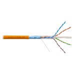 Кабель Премиум F/UTP, <nobr>4 пары,</nobr> Кат.6 (Класс E), <nobr>450 МГц,</nobr> AWG 23, внутренний, LSZH нг (А)-HF, цвет оранжевый, катушка <nobr>500 м</nobr>