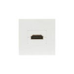 Вставка 45&times;45 мм c <nobr>1 модулем</nobr> HDMI, без шторки, цвет белый глянец