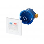 Рабочее место коммутационное, вн. исп., 83&times;83, <nobr>2 модуля</nobr> RJ-45, категория <nobr>6 STP,</nobr> <nobr>цвет белый</nobr>