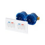 Рабочее место коммутационное, вн. исп., 154&times;83, <nobr>4 модуля</nobr> RJ-45, категория <nobr>6 STP,</nobr> <nobr>цвет белый</nobr>