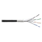 Кабель S/FTP, <nobr>4 пары,</nobr> Кат.6A (Класс EA), <nobr>900 МГц,</nobr> AWG 23, универсальный, LSZH нг (А)-HF, до &minus;60°С, цвет черный, катушка <nobr>500 м</nobr>
