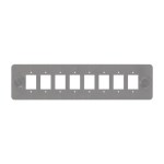 Сменная планка для оптических кроссов на <nobr>8 SC/2LC,</nobr> <nobr><nobr>с клипсами,</nobr></nobr> <nobr>цвет серый</nobr>
